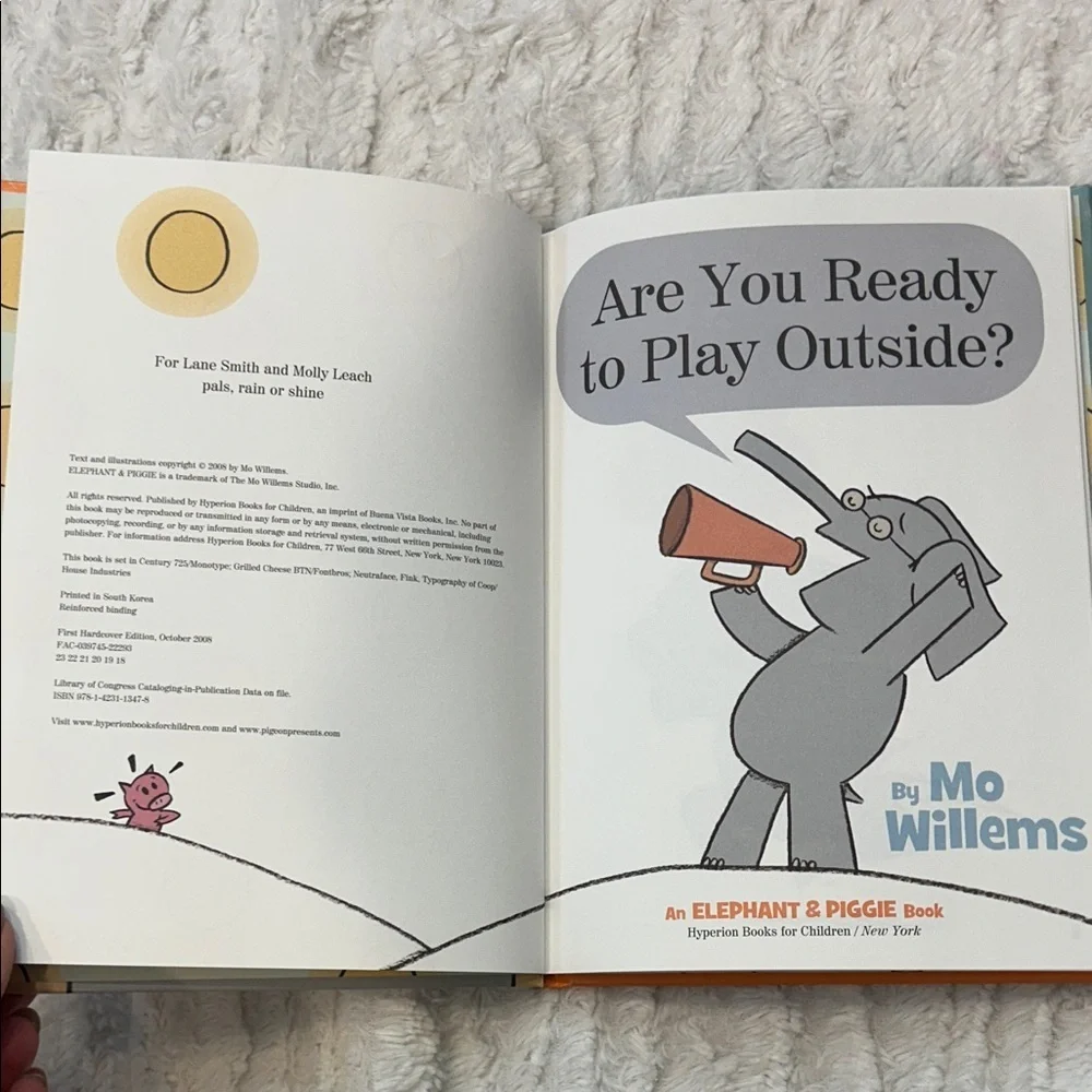 Elephant & Piggie Are You Ready to Play Outside? Book by Mo Willems